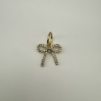T26322 Strass Bow Charm