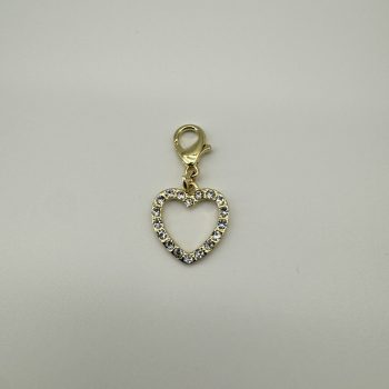 T26326 Strass Heart Charm