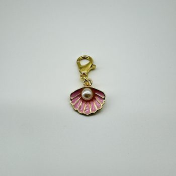 T26351 Enamel Alloy Shell Pearl Charm