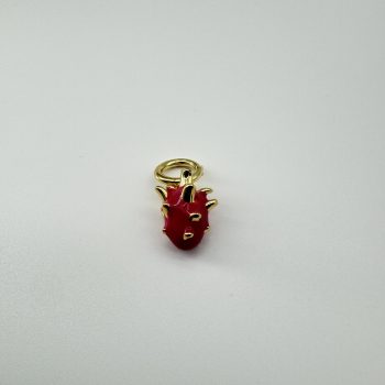 T26338 Enamel Alloy Pitaya Charm