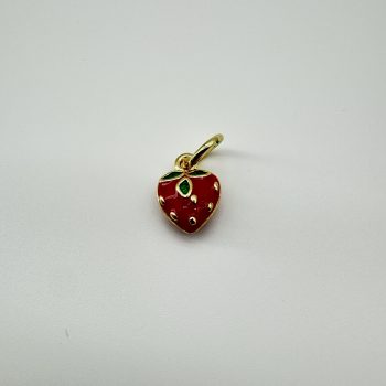 T26341 Enamel Alloy Strawberry Charm