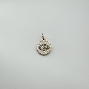 T26345 Strass Enamel Evil Eye Charm