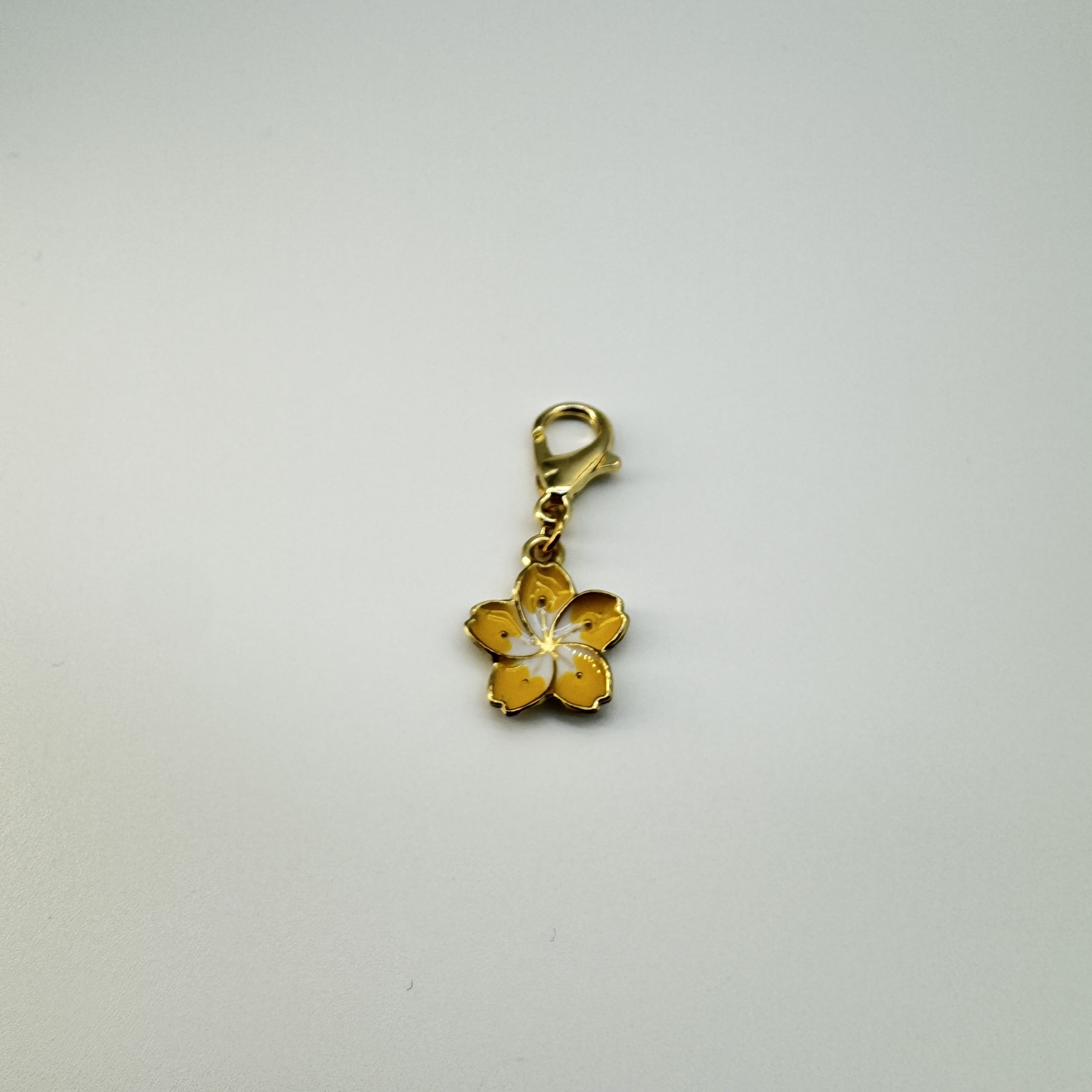 T26356 Enamel Alloy Plumeria Charm