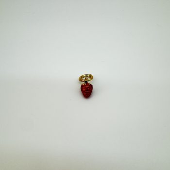 T26358 Enamel Alloy Mini Strawberry Charm