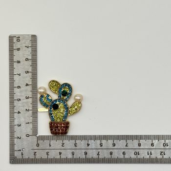 T26333 Strass Cactus Charm