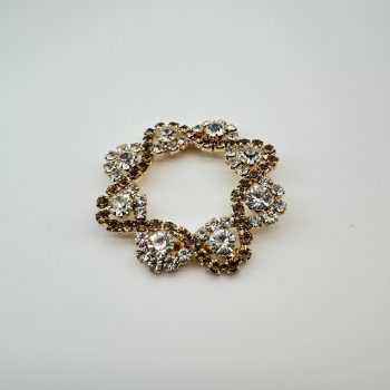 T26367 Strass Floral Soldered Buckle