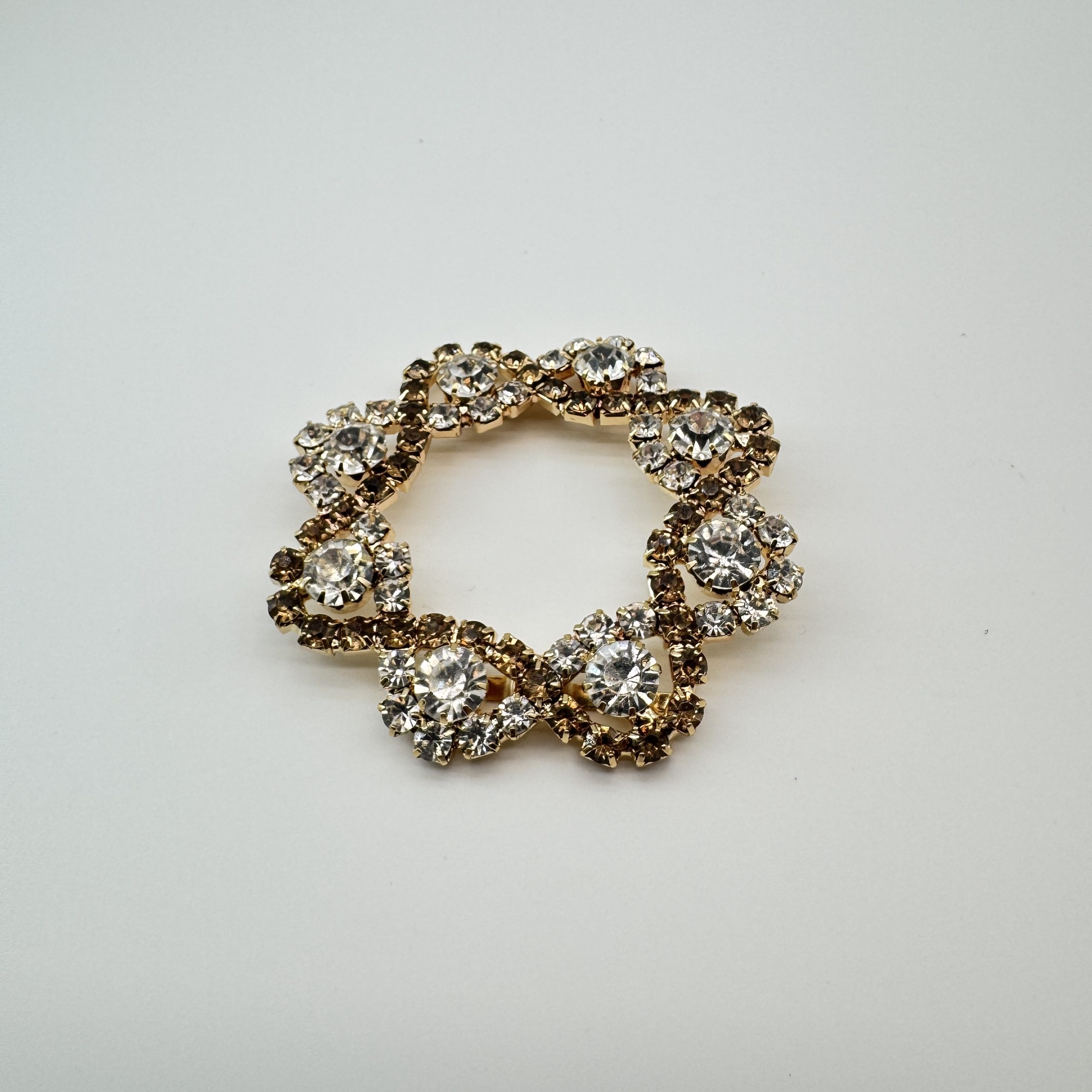 T26367 Strass Floral Soldered Buckle