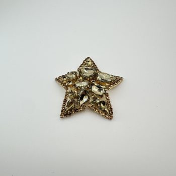 T26375 Strass,Stones Star Soldered Buckle