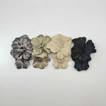 T26473 Leather Orchid Flower Ornament