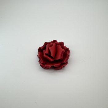 T26482 Leather Rose Ornament