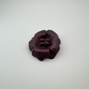 T26483 Leather Camellia Ornament