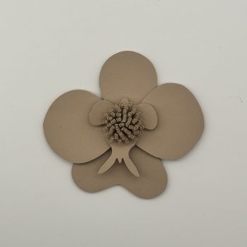 T26485 Leather Orchid Flower Ornament