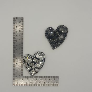 T26452 Toppa a cuore con strass