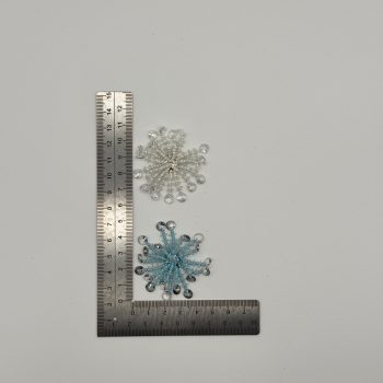 T26418 Beaded Snowflake Patch
