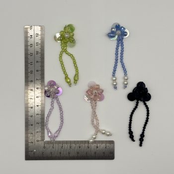 T26420 Tassel Beaded Flower Ornaments