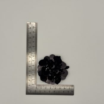 T26424 Fiori di paillettes neri