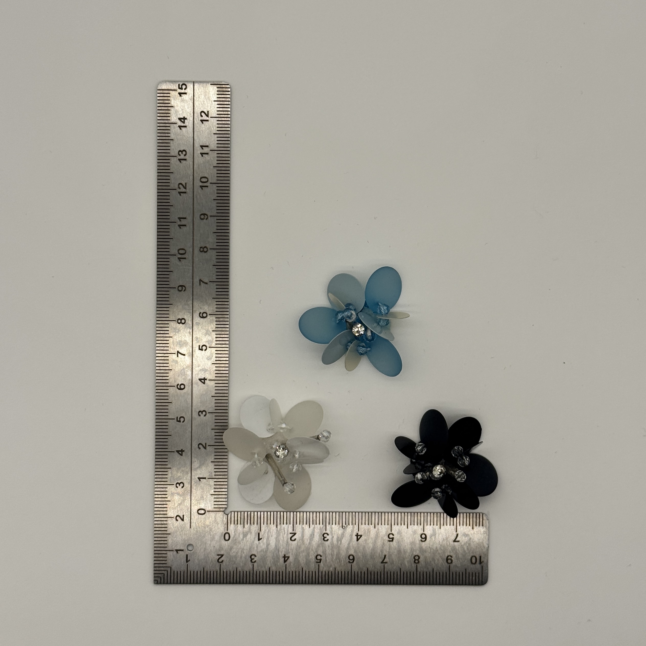 T26423 Fiori di paillettes opache