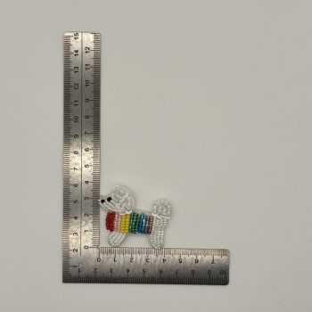 T26455 Toppa perline a forma di cucciolo