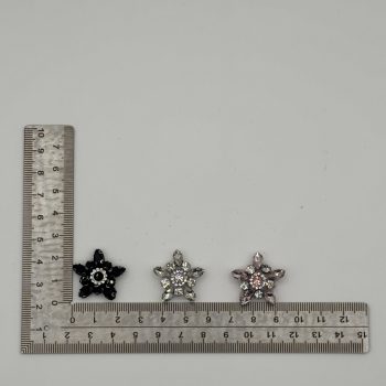 T26433 Fiori a stella di strass