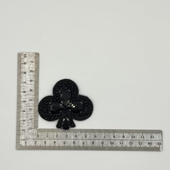 T26460 Club-shaped beaded patch
