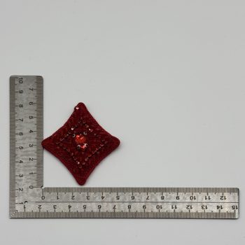 T26459 Diamonds-shape beaded patch