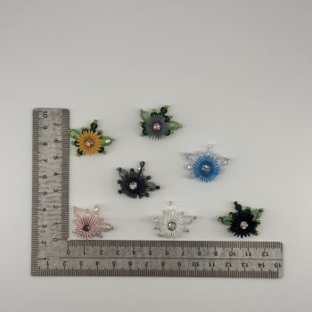T26450 Applicazioni Fiore Strass