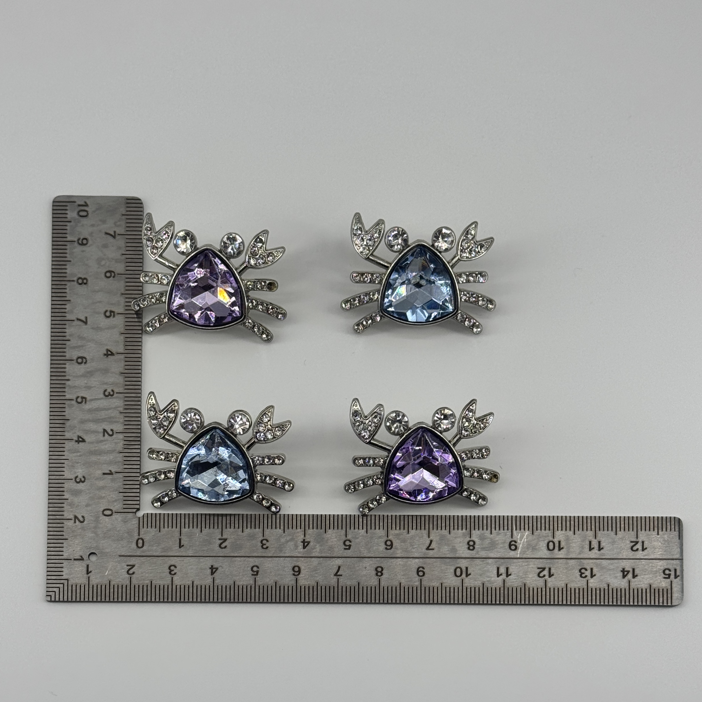 T26308 Decorative strass Crab ornament - Image 2