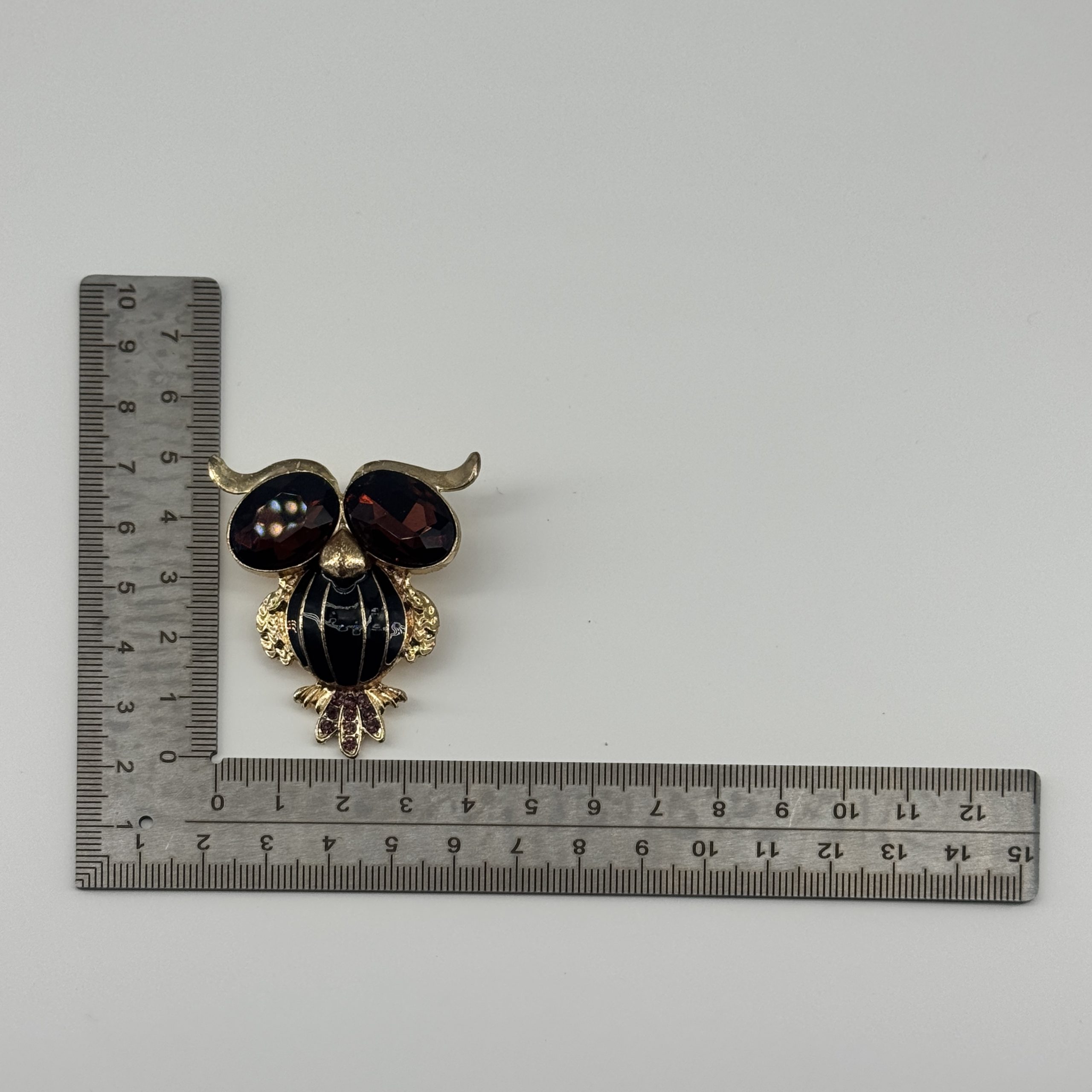 T26315 Owl Strass Enamel Ornament - Image 2
