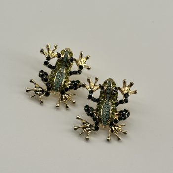 T26309 Metal Strass Frog Ornament