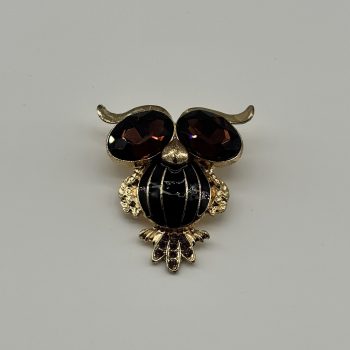 T26315 Owl Strass Enamel Ornament