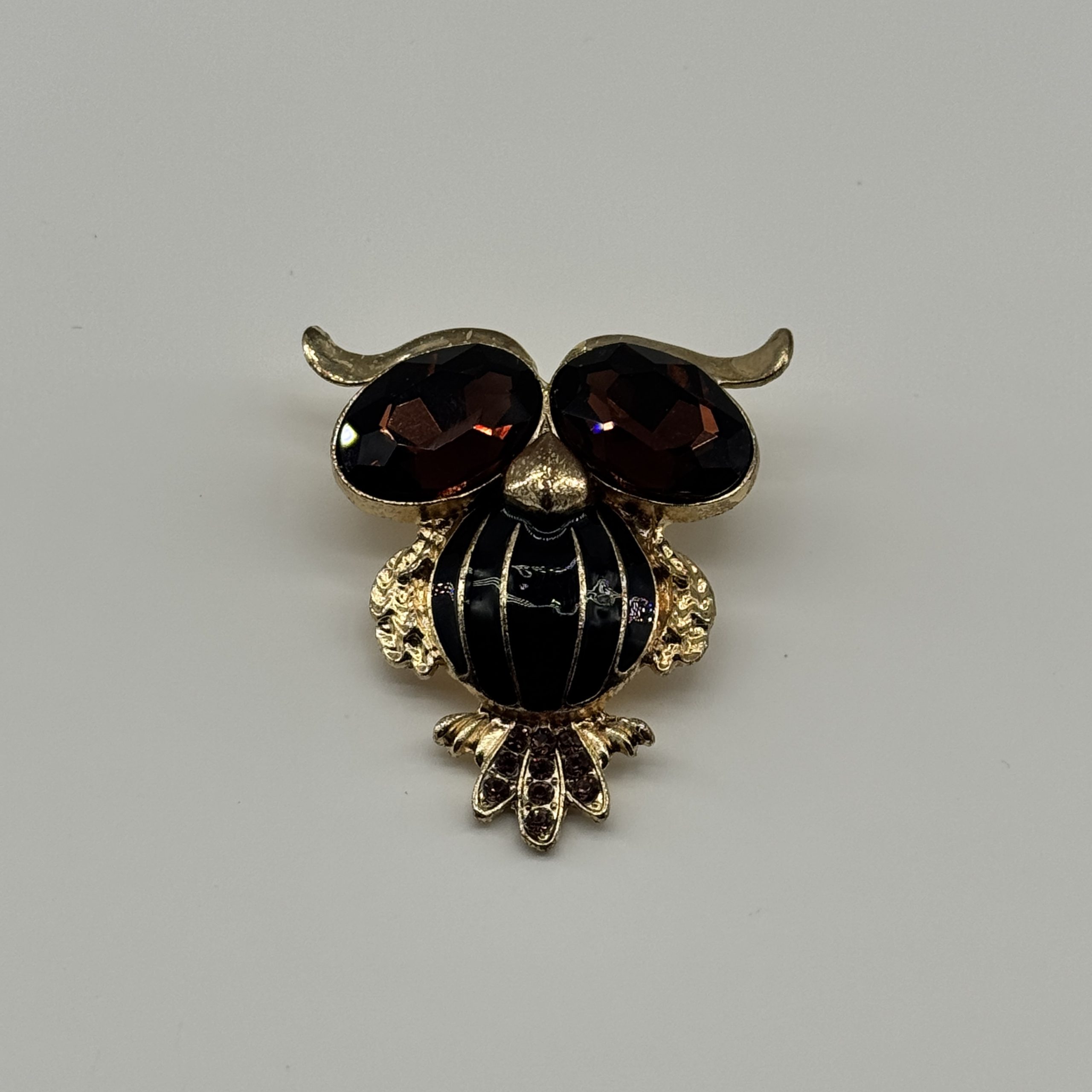 T26315 Owl Strass Enamel Ornament