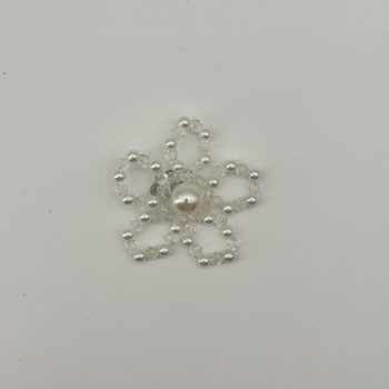T25123 Pearl Flower Ornament