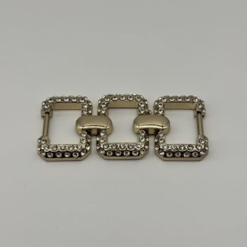 T25164 Metal Strass Chain Buckle