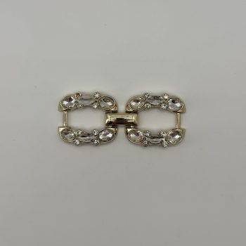 T25173 Metal Glass Stone Buckle