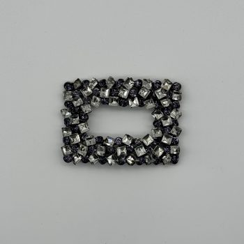 T25231 Glass Stone Shoe Ornament