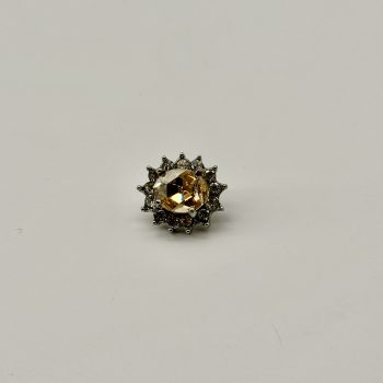 T25250 Sunburst Glass Stone Ornament