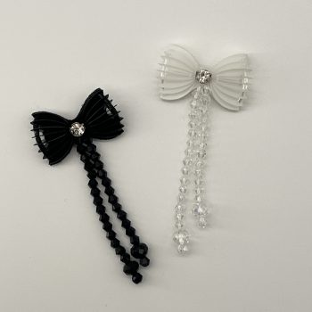 T26394 Beaded Tassel Bow Ornament