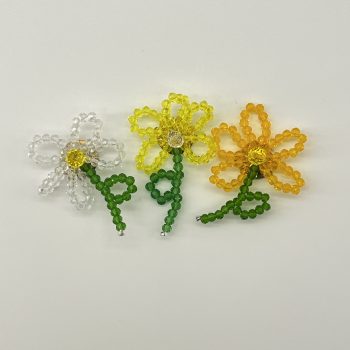 T26396 Beaded Stem Flower Ornament