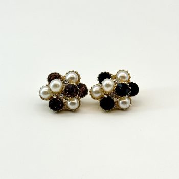 T25243 Pearl Strass Flower Ornament