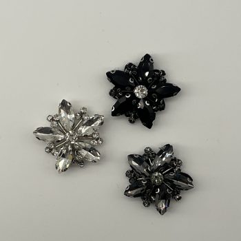 T26434 Marquise Glass Stone Flower