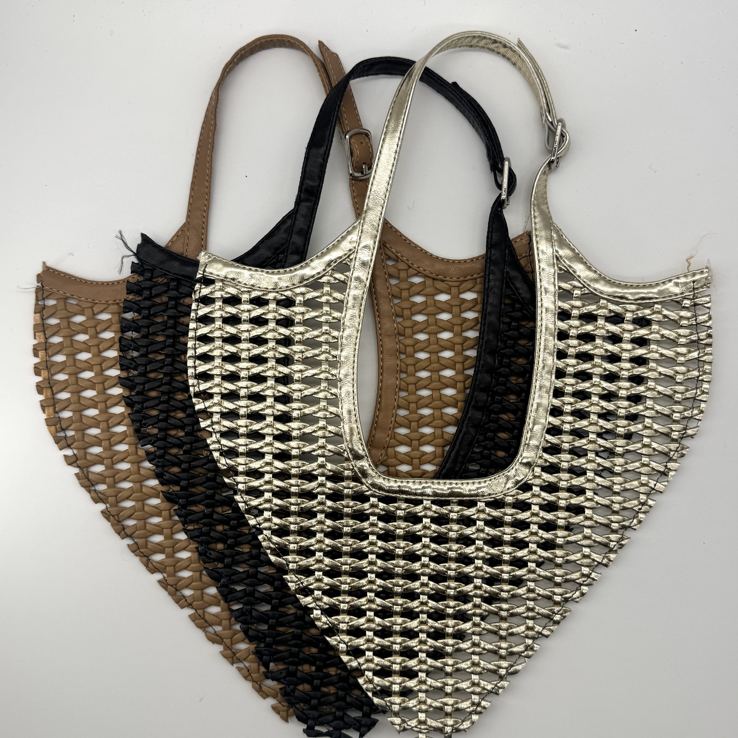 T25445 Metallic Woven Shoe Upper - Image 2