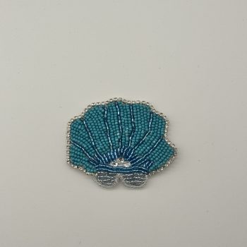 T26451 Shell-shaped beaded patch