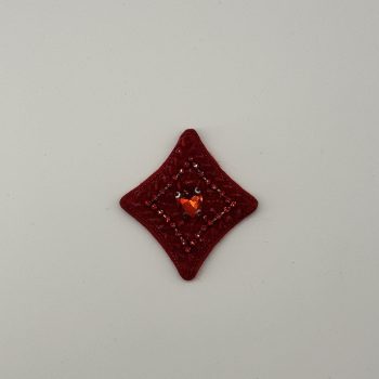 T26459 Diamonds-shape beaded patch