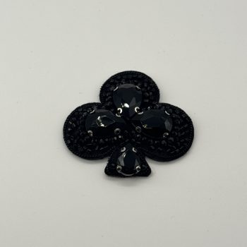 T26460 Club-shaped beaded patch