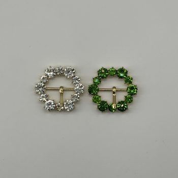 T25194 Strass Stone Round Buckle