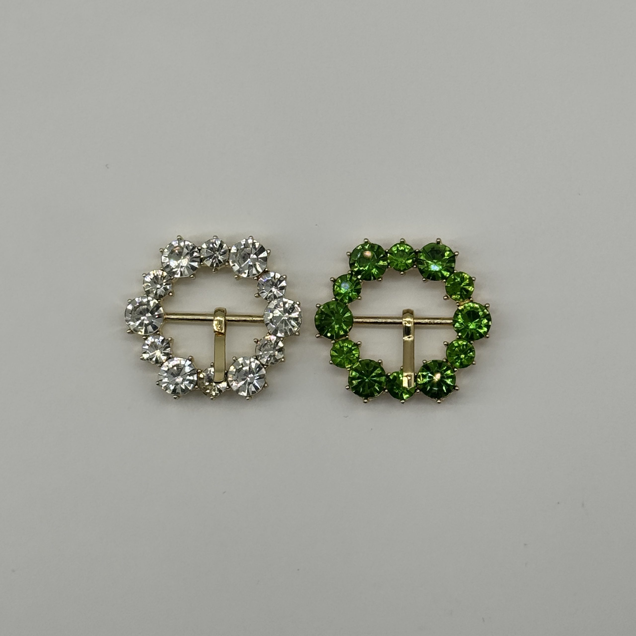 T25194 Strass Stone Round Buckle