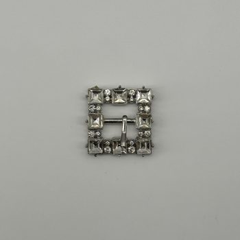 T25197 Glass Stone Square Buckle