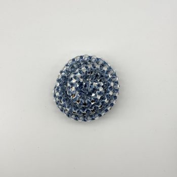 T25278 Glass Stone Round Ornament