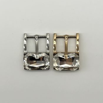 T25298 Square Glass Stone Pin Buckle