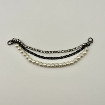 T25328 Pearl Strass Chain Trim